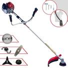 Aparador de Grama Profissional Kawashima BCJ521L À Gasolina 2 Tempos 52cc 2,5HP de Potência 10.000rpm 5 Em 1 Com Carretel Nylon + Lâmina 2 Pontas + Lâmina 3 Pontas + Lâmina 40 Dentes Vídea + Trimmer Aparador de Grama Profissional Kawashima BCJ521L À Gasolina 2 Tempos 52cc 2,5HP de Potência 10.000rpm 5 Em 1 Com Carretel Nylon + Lâmina 2 Pontas + Lâmina 3 Pontas + Lâmina 40 Dentes Vídea + Trimmer