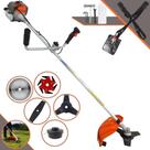 Aparador de Grama Vulcan VR330P À Gasolina 33cc 1,2HP de Potência 10.000rpm Roçadeira 5 Em 1 Com Guidão Antivibração Carretel e Lâmina 3 Pontas + EXTRA Faca 2 Pontas, Faca 6 Pontas e Faca 40 Dentes