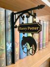 Aparador de Livros Harry Potter 3D Organizador Decorativo para Estante Geek Nerd