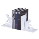 Aparador De Livros Organizador Suporte Porta Livros Chef De Cozinha Gourmet Em MDF Branco Para Sala Quarto Escritório Decoração