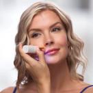 Aparador de Pelos Faciais Feminino Recarregável USB Luz Led Branca Remove Penugens Com Suavidade