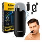 Aparador de Pelos Nasal e Orelhas B-Max C-074 Sem Frio Recarregavel de Bolso