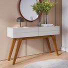 Aparador Divisor de Ambiente com 2 Gavetas 136x78cm Noronha Off White