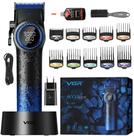 Aparador e Máquina de Corte VGR V-001 Azul Profissional Para Cabelo Barba Corte Ajustável e Potente