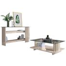 Aparador e Mesa de Centro Frizz com Tampo de Vidro - Madetec