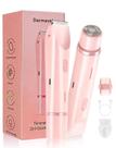 Aparador elétrico Dermavel 2.0 para mulheres, cabelo corporal e facial rosa