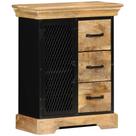 Aparador estilo antigo vidaXL com 3 gavetas e 2 portas de armário Aparador estilo antigo vidaXL com 3 gavetas e 2 portas de armário