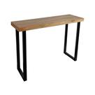 Aparador Estilo Industrial 120cm em Madeira Maciça Base Ferro Preto
