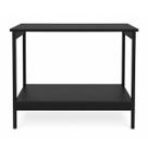 Aparador Industrial Buffet Sala Mesa Cantinho De Café 2 Prateleiras Madeira E Aço Nair Camaleão Cor:Branco/Pés Pretos Aparador Industrial Buffet Sala Mesa Cantinho De Café 2 Prateleiras Madeira E Aço Nair Camaleão Cor:Branco/Pés Pretos