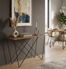Aparador Industrial Moderno Tampo Madeira MDF Naturale Base Aço Carbono Preto Hall de entrada, corredor, sofisticação Luxo Hórus Aparador Industrial Moderno Tampo Madeira MDF Naturale Base Aço Carbono Preto Hall de entrada, corredor, sofisticação Luxo Hórus