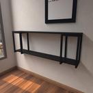 Aparador industrial preto moderno cantinho café escritorio simples sala estar quarto