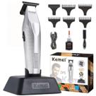 Aparador Kemei 3023-702 Profissional Sem Fio Corte Preciso Barba Cabelo Uso Diario Entrega Agil