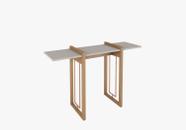 Aparador Linnea 120cm Natural/Off White/Cobre Rudnick