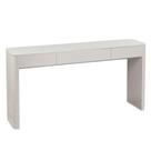 Aparador Luxemburgo Univ 150 cm Tampo de Madeira com Vidro Colado Laca Off White Acetinado Aparador Luxemburgo Univ 150 cm Tampo de Madeira com Vidro Colado Laca Off White Acetinado