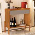 Aparador Luxo 1 Gaveta Buffet 100% MDF Base de Madeira 90 cm