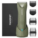 Aparador MANSPOT Manscape para homens: bola/púbico/virilha verde Aparador MANSPOT Manscape para homens: bola/púbico/virilha verde