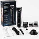 Aparador Masculino Íntimo 2 em 1 Sem Fio USB À Prova DÁgua Lâmina Cerâmica Trimmer Corporal LED Aparador Masculino Íntimo 2 em 1 Sem Fio USB À Prova DÁgua Lâmina Cerâmica Trimmer Corporal LED
