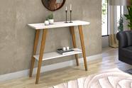 Aparador Monaco Tampo MDF 25mm Pés Madeira Maciça COR:OFF-WHITE