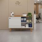 Aparador Multiuso para Escritório com Porta Decorativa Aparador Multiuso para Escritório com Porta Decorativa