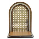 Aparador Oratório Efeito Rattan para Imagens de 10 a 26 cm - Procade
