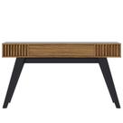Aparador Para Sala 1 Gaveta 136 cm Riviera Noce Milano Preto Colibri