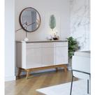 Aparador para Sala Buffet Ambiente Classic 3 Portas com Gaveta Off White - Imcal Aparador para Sala Buffet Ambiente Classic 3 Portas com Gaveta Off White - Imcal
