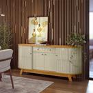 Aparador Para Sala Buffet Ambiente Mônaco Cumaru Opala Madetec