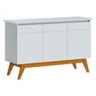 Aparador para Sala Buffet Classic 3 Portas Branco Acetinado - Imcal Aparador para Sala Buffet Classic 3 Portas Branco Acetinado - Imcal