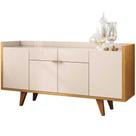 Aparador Para Sala Buffet Com 04 Portas 02 Gavetas Havana B01 Off White Cinamomo - Lyam Decor