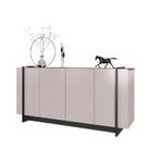 Aparador para Sala Buffet Copacabana Off White Nogueira Real Preto Acetinado Colibri
