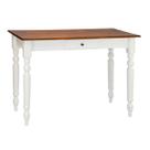 Aparador para Sala com Pés Torneados 1 Gaveta Sevilha 1067 - Branco/Imbuia Aparador para Sala com Pés Torneados 1 Gaveta Sevilha 1067 - Branco/Imbuia