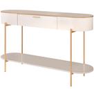 Aparador Para Sala De Estar Orgânico Industrial Beca D05 Off White - Lyam Decor