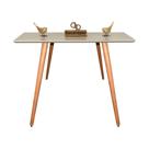 Aparador Pés Palito Com Vidro Laqueado 80cm Off White