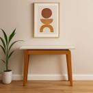 Aparador Premium Diamante 1,20 Blend - Off White/castanho