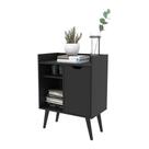 Aparador Retrô 60cm Com 1 Porta Multimóveis Cr50063 Preto