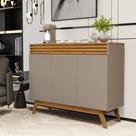 Aparador Retrô Moderno 100% MDF com 3 Portas Buffet Organizador para Sala de Estar e Jantar