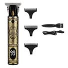 Aparadores de cabelo masculinos Aparadores de barba recarregáveis Usb Aparadores de precisão sem fio masculinos Aparadores de barba elétricos com 3 pentes e display LED