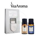Aparelho Aromatizador Difusor de Ambiente Elétrico Standard Branco Via Aroma com 2 Essencia