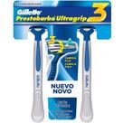 Aparelho Barbear Gillette Prestobarba Ultra Grip 3 2 Unidades Aparelho Barbear Gillette Prestobarba Ultra Grip 3 2 Unidades