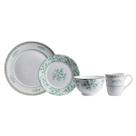Aparelho com Bowl e Caneca 16 Peças Porcelana Schmidt - Dec. Búzios 2406