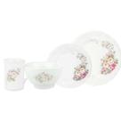 Aparelho com Bowl e Caneca 16 Peças Porcelana Schmidt - Dec. Eterna E351