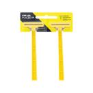 Aparelho de barbear 2 lâminas Prestobarba com 2 unidades descartavel cor amarelo
