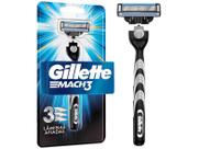 Aparelho de Barbear Carbono Recarregável Gillette Mach3