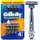 Aparelho de Barbear Descartável Gillette Prestobarba 3 com 4 unidades