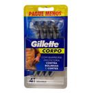 Aparelho de Barbear Gillette Corpo 4 Unidades