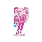 Aparelho de Barbear Viceroy Inox3 Rosa Com 2