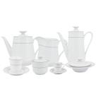 Aparelho de Chá e Café Porcelana Schmidt 53 peças - Dec. Martha 2309 Aparelho de Chá e Café Porcelana Schmidt 53 peças - Dec. Martha 2309