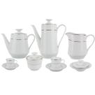 Aparelho de Chá e Café Porcelana Schmidt 53 peças - Dec. Renda Branca 0163