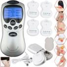 Aparelho de Choque Analgésico para Tratamento de Espasmos Musculares TENS FES 4 Canais Digital