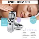 Aparelho de Choque para Relaxar Trapézio e Escápulas Massageador Digital TENS com 4 Eletrodos